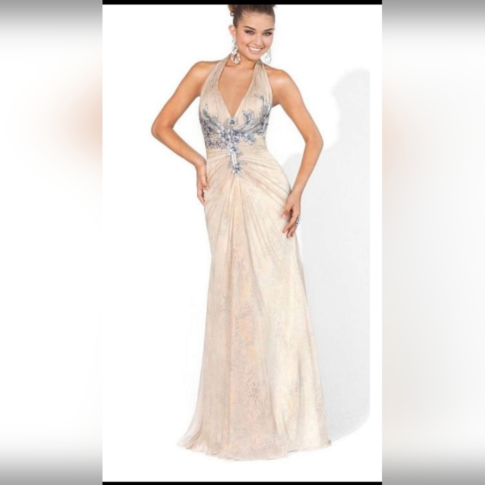 Blush Prom 9368 Size 2 Champagne Prom Dress